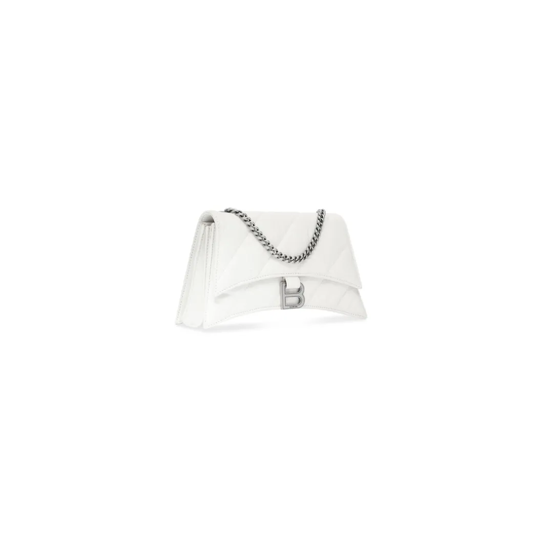Women's Crush Xs Chain Bag Quilted in Optic White