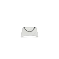 Women's Crush Xs Chain Bag Quilted in Optic White
