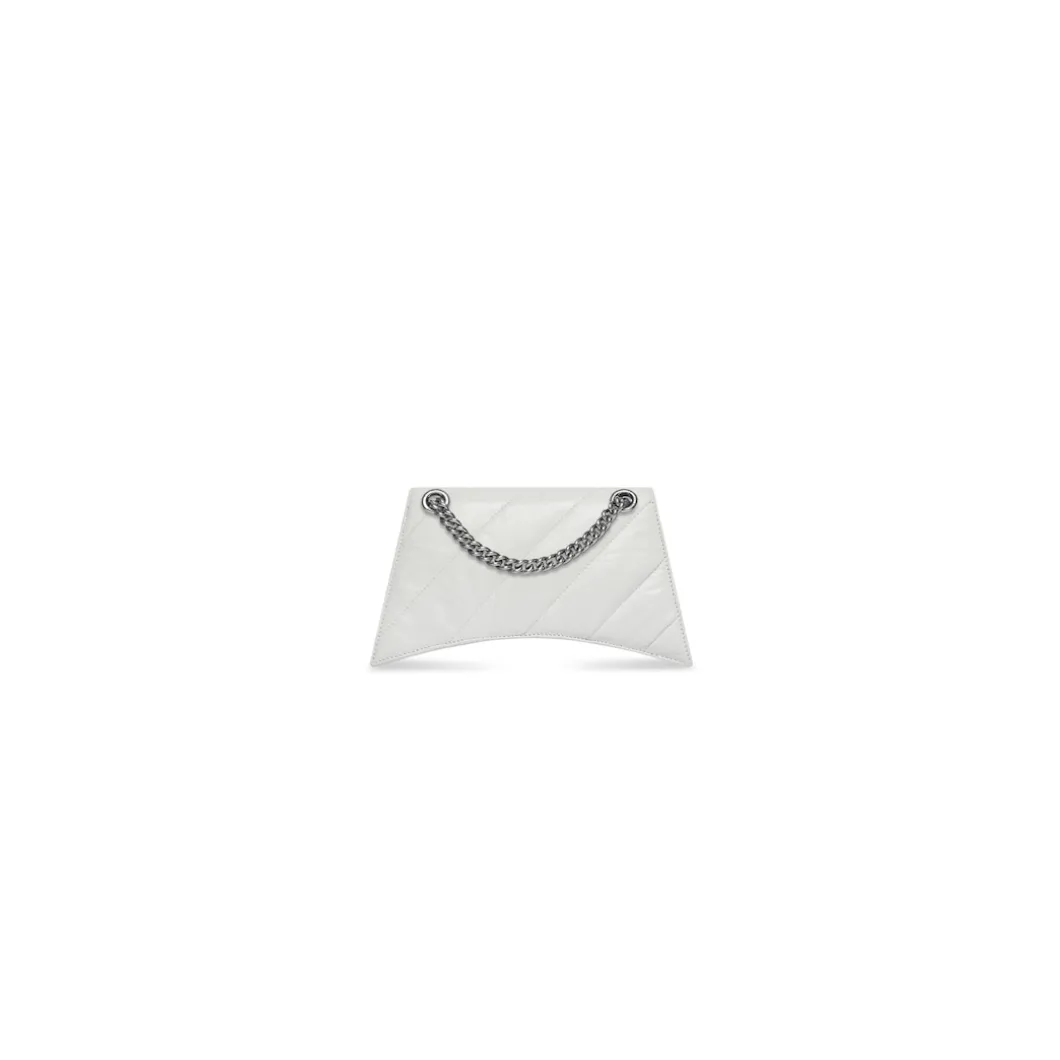 Women's Crush Xs Chain Bag Quilted in Optic White