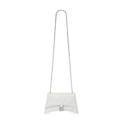 Women's Crush Xs Chain Bag Quilted in Optic White