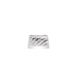 Women's Crush Xs Chain Bag Metallized Quilted in Silver