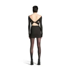 Women's Destroyed Tights in Black/beige