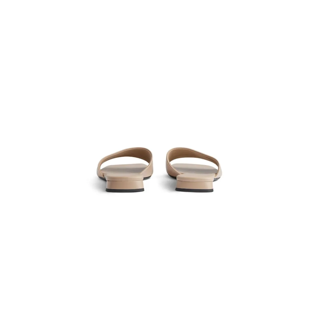 Women's Duty Free Flat Sandal in Beige