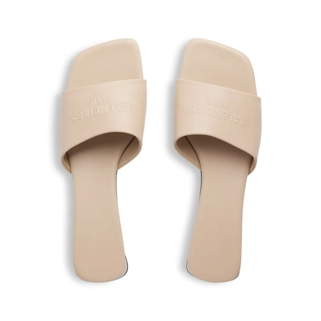 Women's Duty Free Flat Sandal in Beige