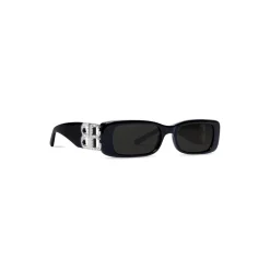 Women's Dynasty Rectangle Sunglasses in Black