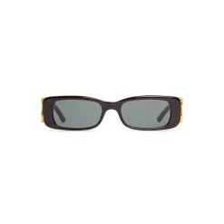 Women's Dynasty Rectangle Sunglasses in Brown