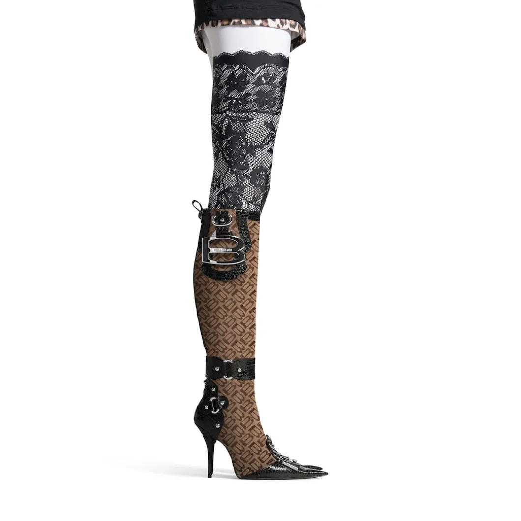 Women's Essex 110mm Boot in Beige/black