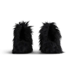 Women's Flex Fur 110mm Pump in Black