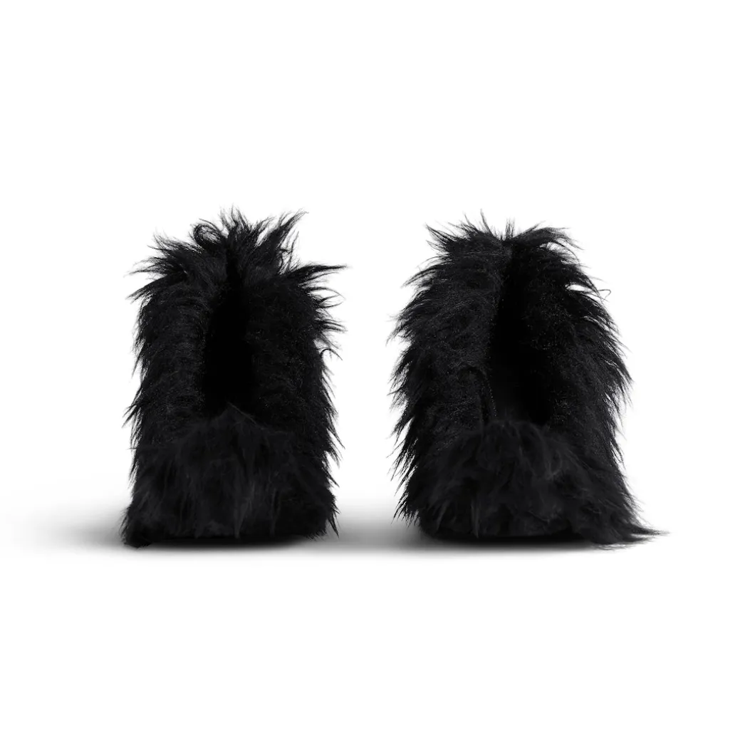 Women's Flex Fur 110mm Pump in Black