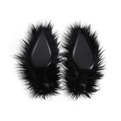 Women's Flex Fur 110mm Pump in Black