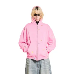 Women's Fruity Zip-up Hoodie Regular Fit in Pink