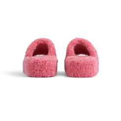 Women's Furry Platform Sandal  in Pink