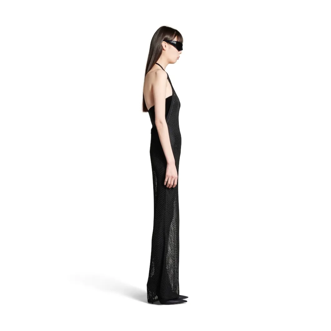 Women's Halter Neck Dress in Black