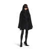 Women's High Collar Jacket in Black