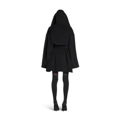 Women's High Collar Jacket in Black