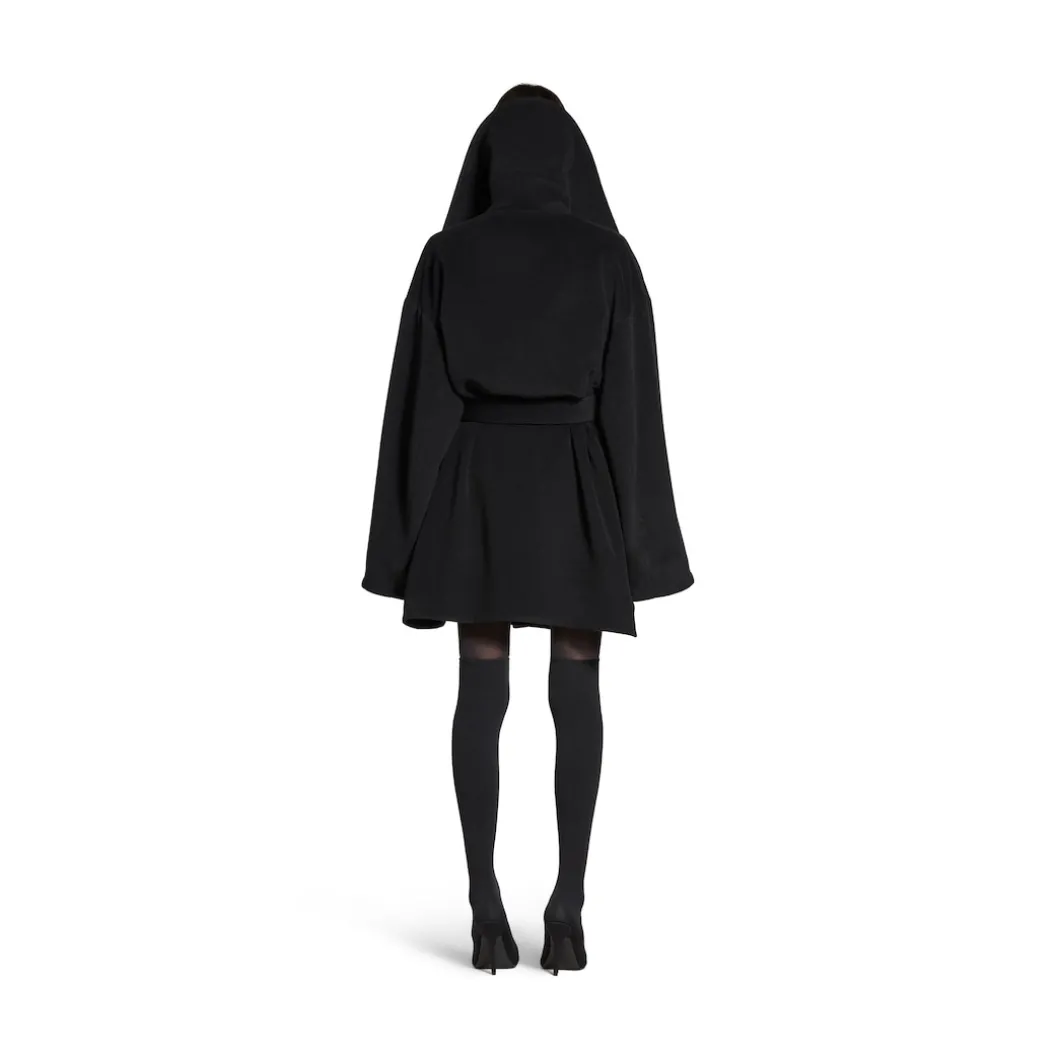 Women's High Collar Jacket in Black