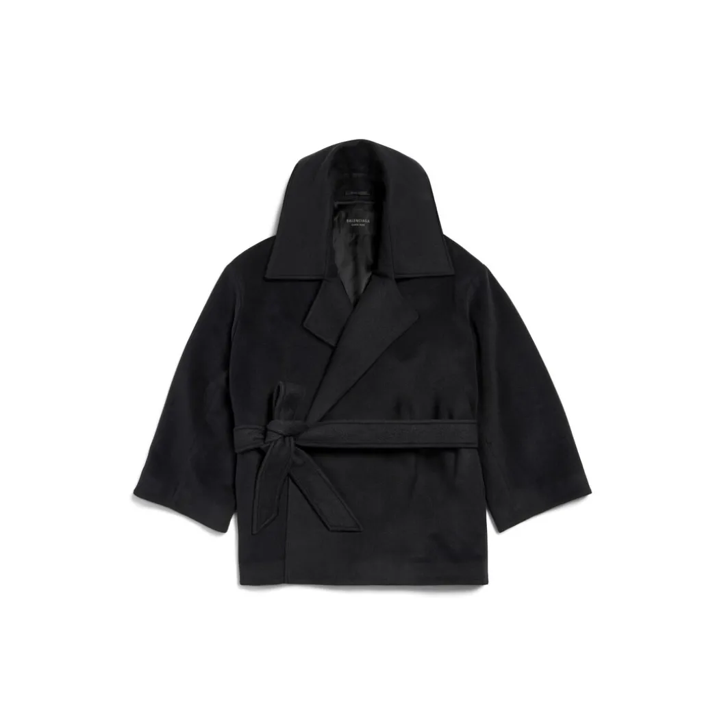 Women's High Collar Jacket in Black