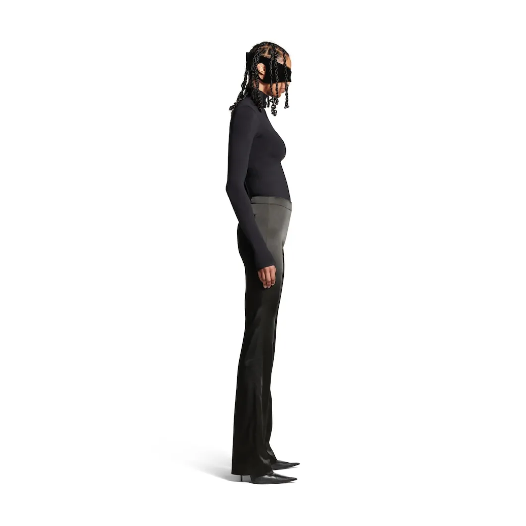 Women's High Waist Pants in Black