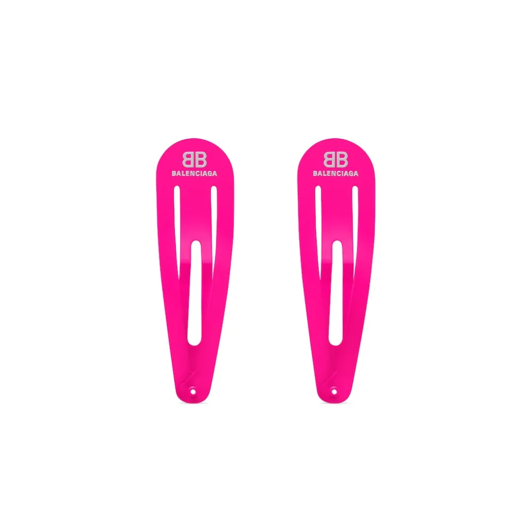 Women's Holli Xxl Snap Clip Set in Fluo Pink