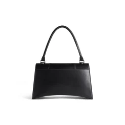 Women's Hourglass Hinge Medium Handbag in Black