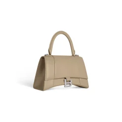 Women's Hourglass Small Handbag Box in Beige