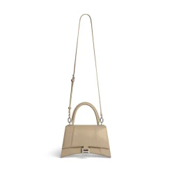 Women's Hourglass Small Handbag Box in Beige