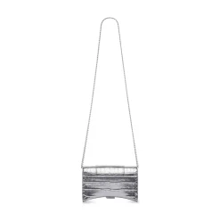 Women's Hourglass Wallet On Chain in Silver