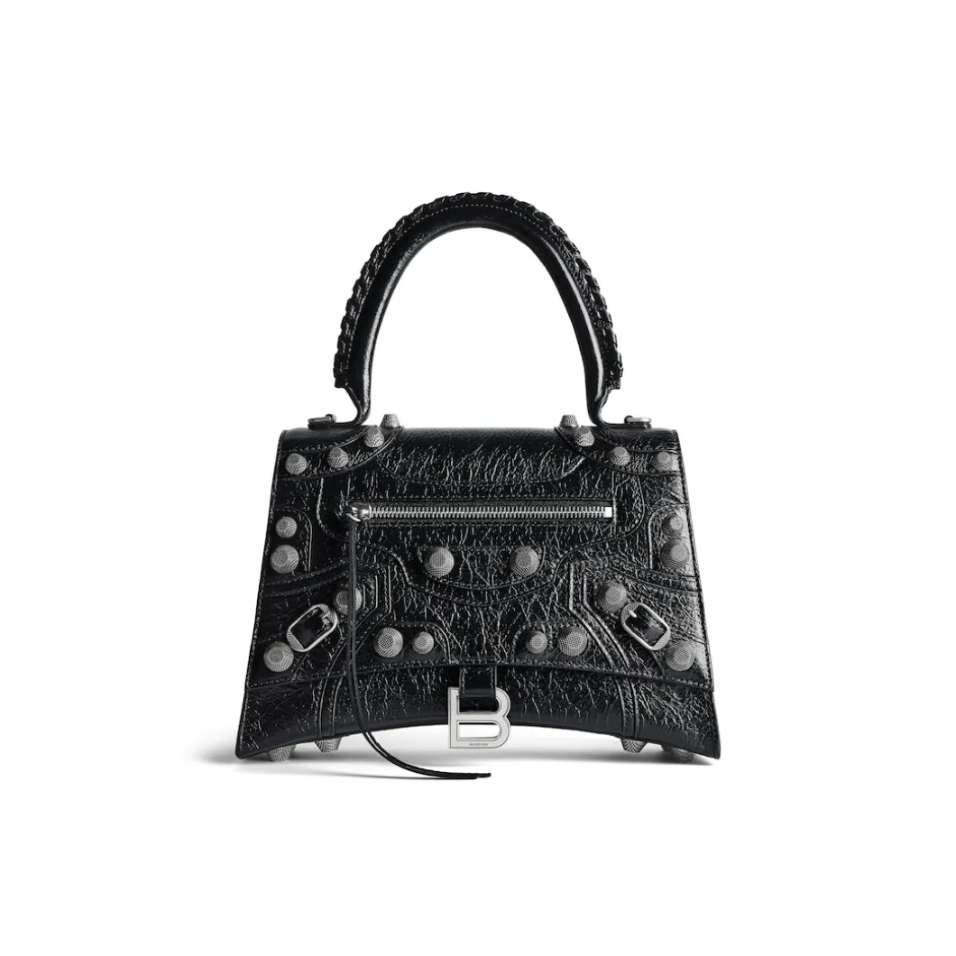 Women's Hourglass X Le Cagole Medium Handbag in Black