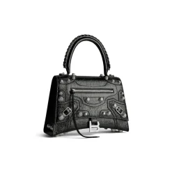 Women's Hourglass X Le Cagole Medium Handbag in Black