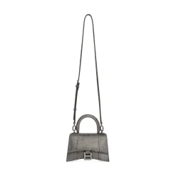 Women's Hourglass Xs Handbag With Rhinestones in Grey
