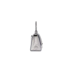 Women's Hourglass Xs Handbag With Rhinestones in Grey