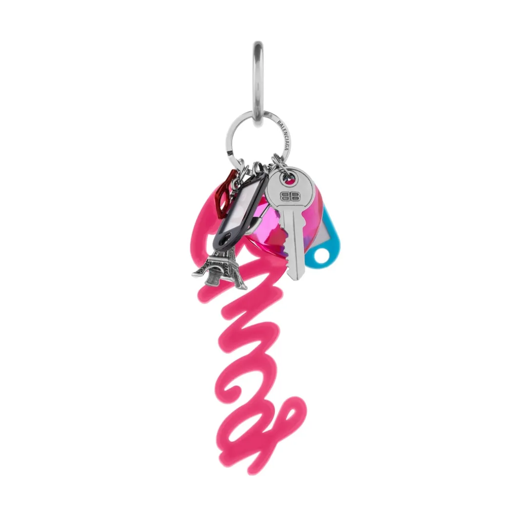 Women's Keychain Hourglass Soft Big Souvenirs in Multicolored