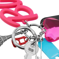 Women's Keychain Hourglass Soft Big Souvenirs in Multicolored