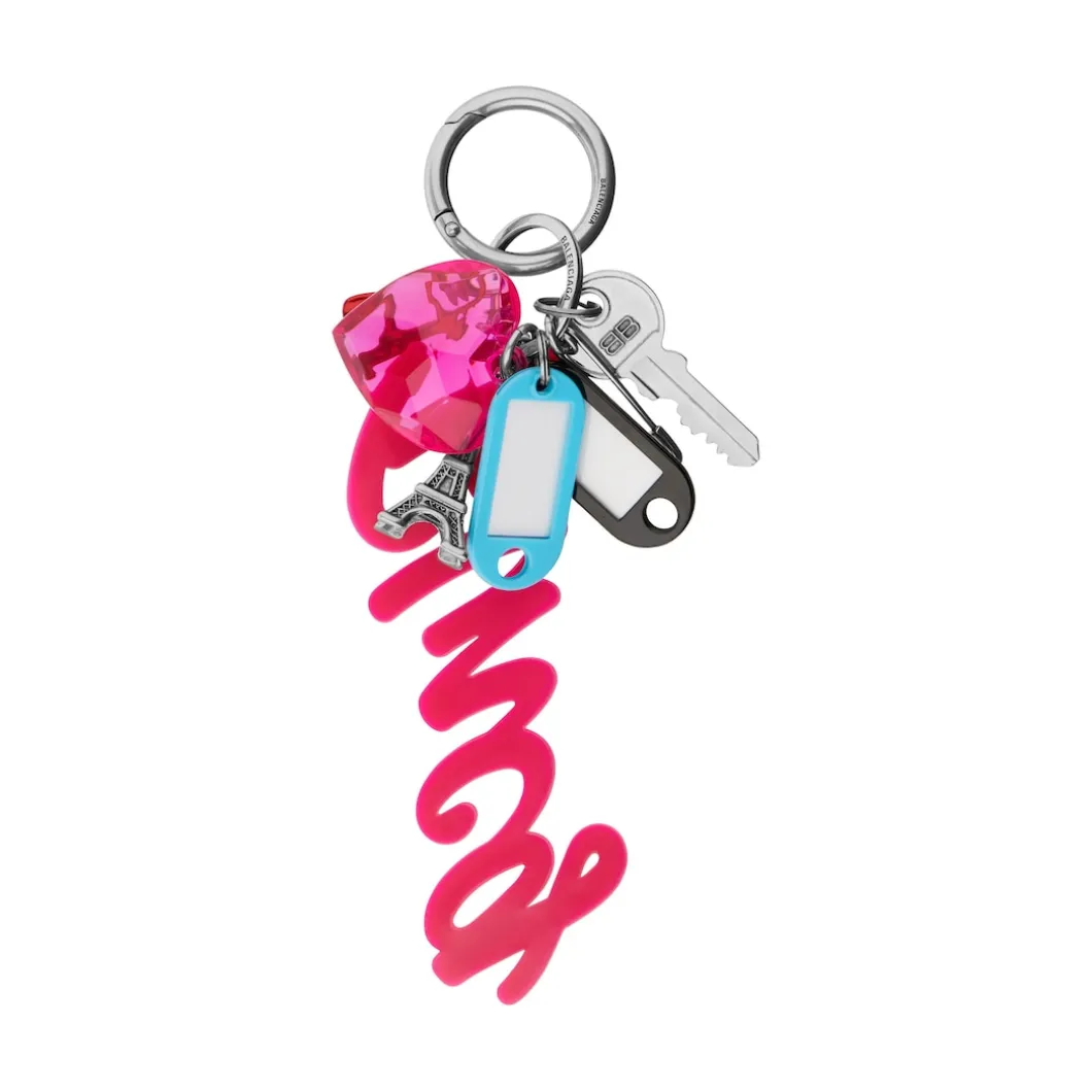Women's Keychain Hourglass Soft Big Souvenirs in Multicolored