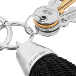 Women's Keychain Pompom in Black