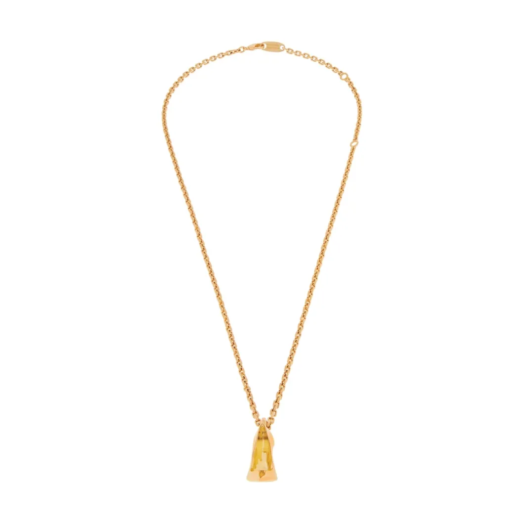 Women's Keyholder Thin Honey Necklace in Gold