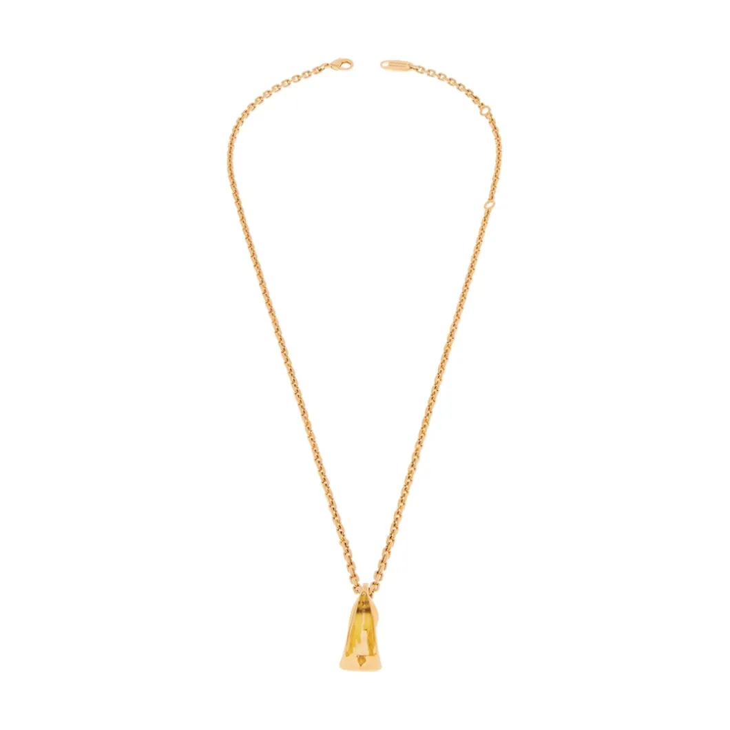 Women's Keyholder Thin Honey Necklace in Gold