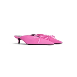 Women's Knife Bow 40mm Mule in Pink