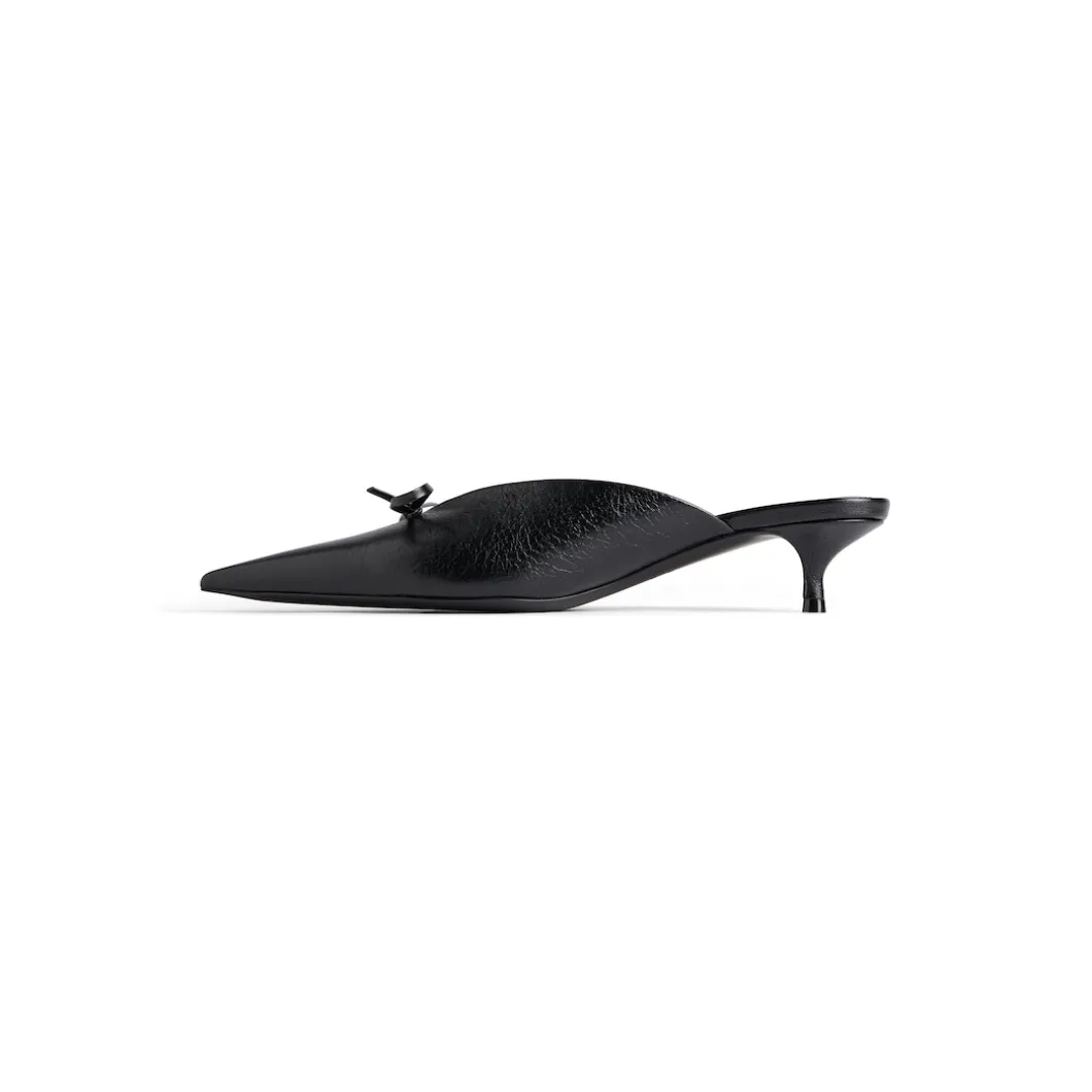 Women's Knife Bow 40mm Mule in Black