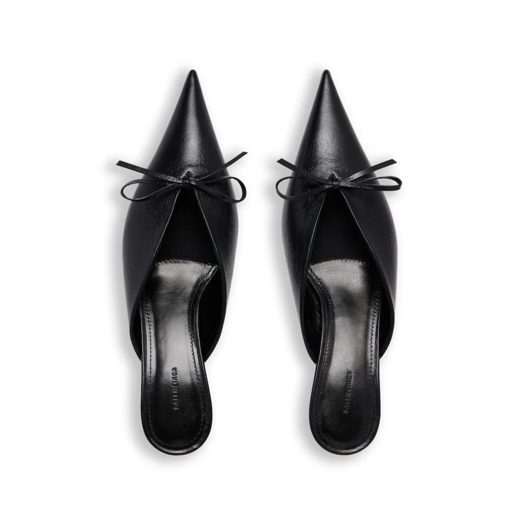 Women's Knife Bow 40mm Mule in Black