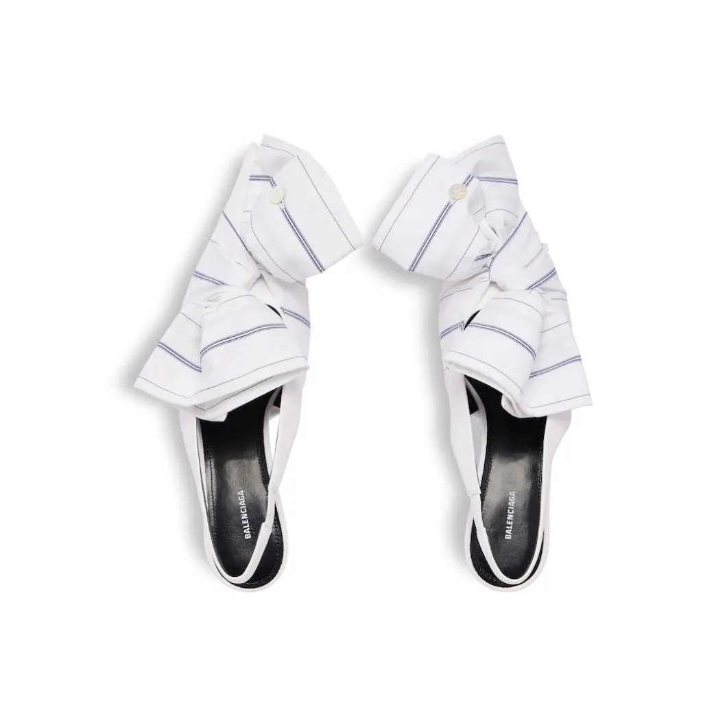 Women's Knife Chemise 40mm Slingback in White