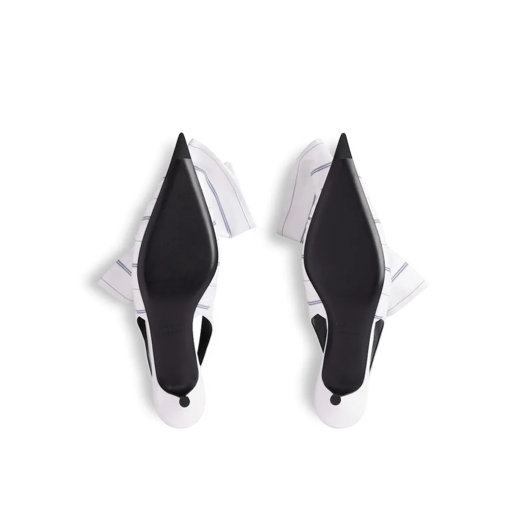 Women's Knife Chemise 40mm Slingback in White