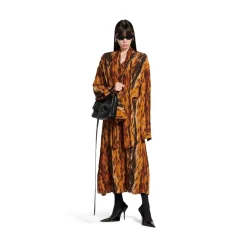 Women's Knotted Dress in Brown
