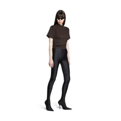 Women's Knotted T-shirt Small Fit in Black