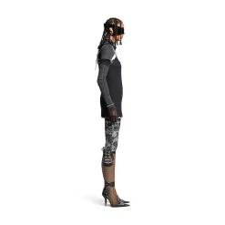Women's Layered Dress in Black