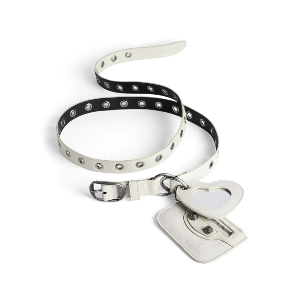 Women's Le Cagole Charms Belt in Optic White