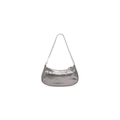 Women's Le Cagole Mini Bag With Chain Metallized in Silver
