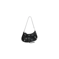 Women's Le Cagole Mini Bag With Chain in Black