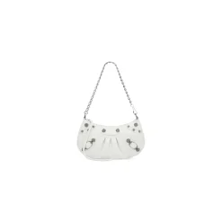 Women's Le Cagole Mini Bag With Chain in White