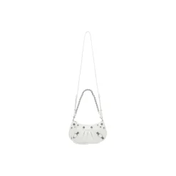 Women's Le Cagole Mini Bag With Chain in White